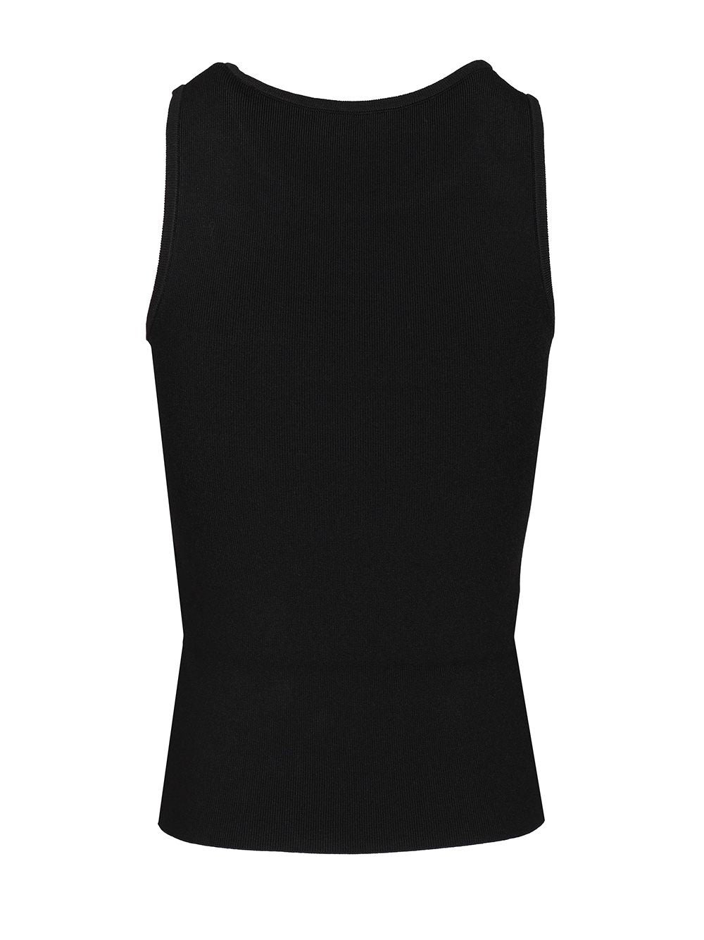 Tank Top Tops Black - 2
