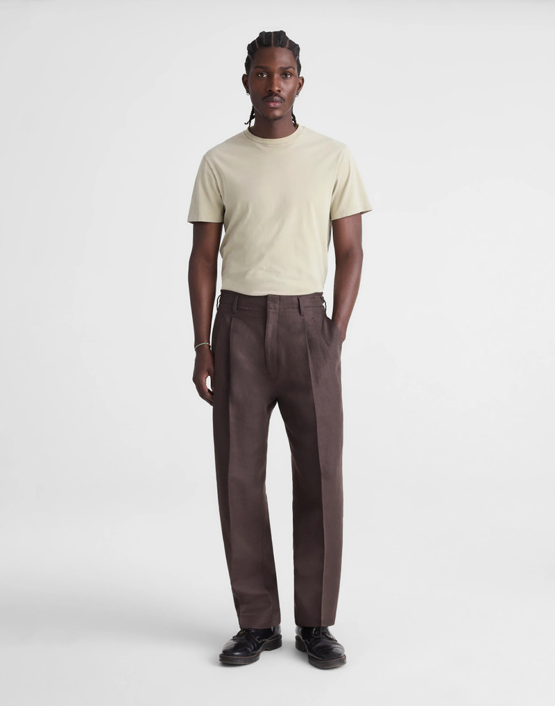 Double-Pleated Trousers in Linen-Cotton Blend 2