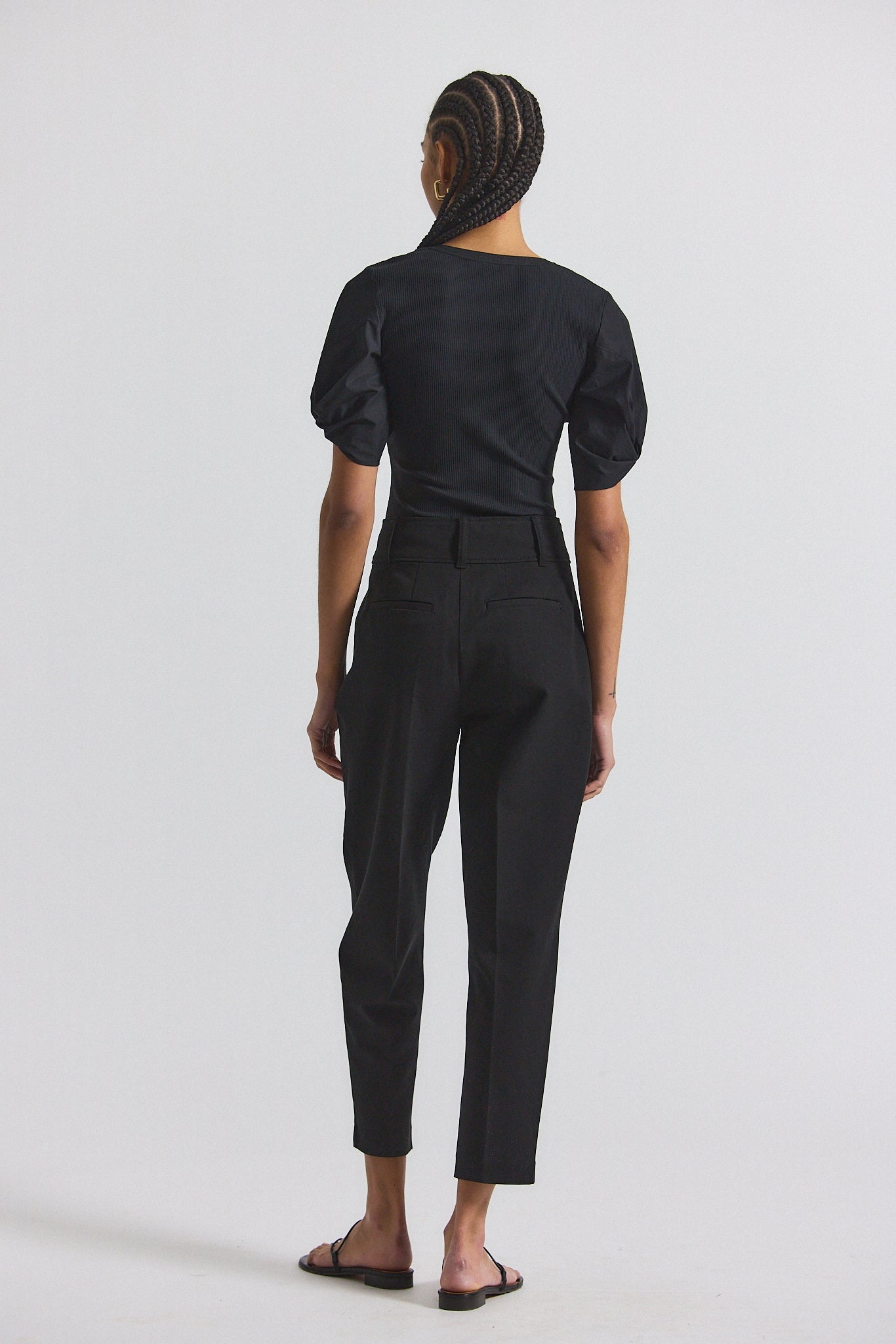 LEONIE PLEATED TAPERED PANT - 3