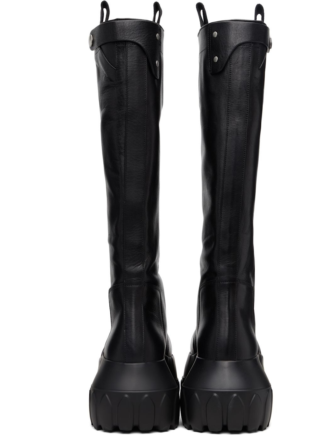Black Concordians Pull On Mega Tractor Tall Boots - 2