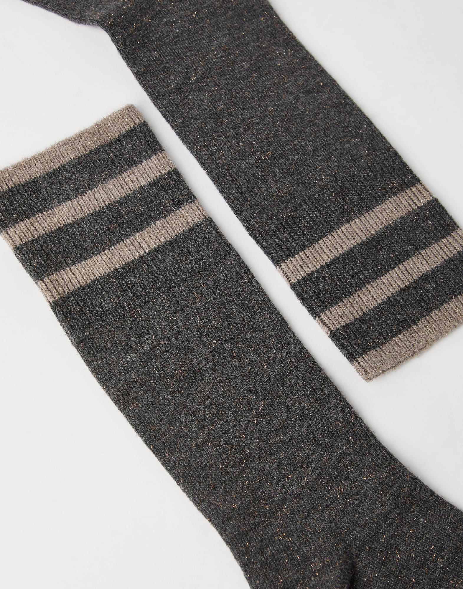 Sparkling cashmere knit socks - 2