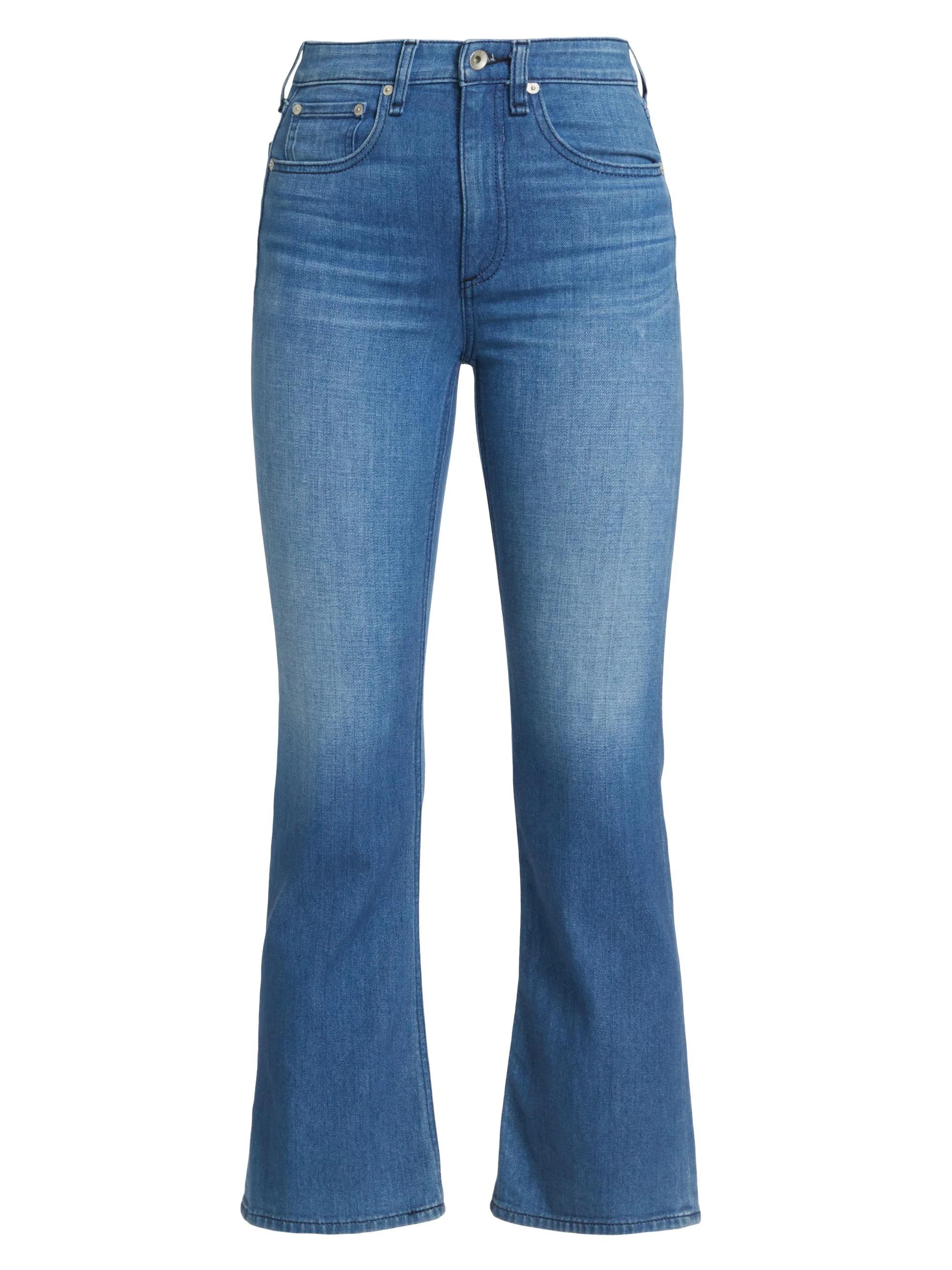 Women's Nina High-Rise Stretch Flare Ankle Jeans - Poppy - 1