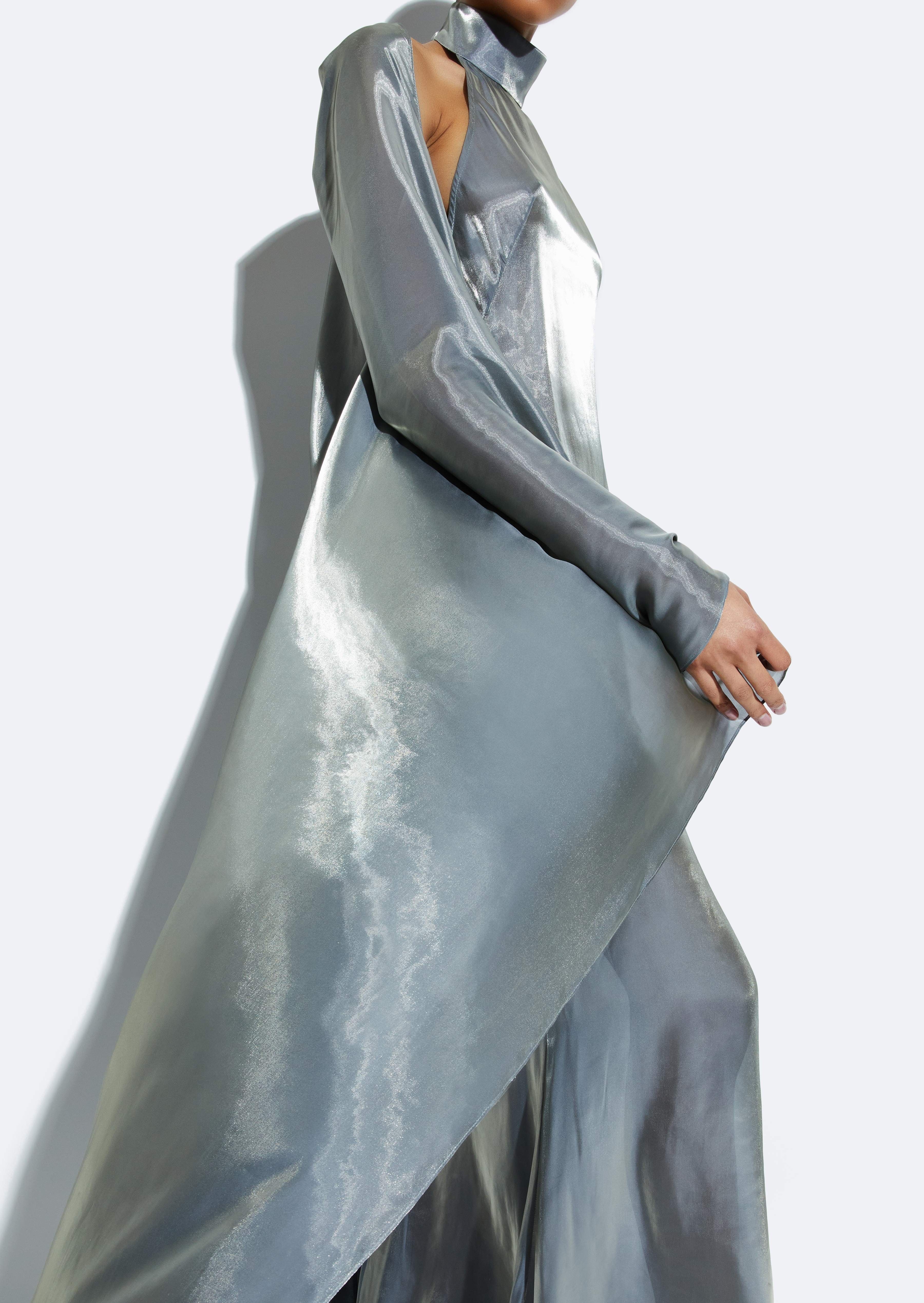 Metallic Organza Caftan - 3