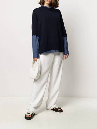 Jil Sander cropped sleeve jumper outlook