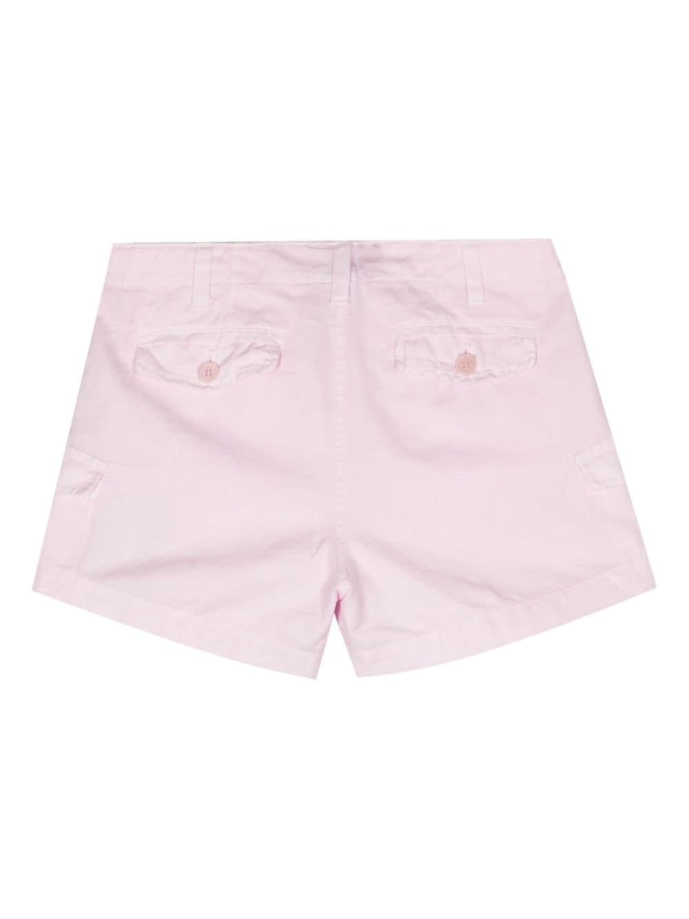 drawstring-waist cargo shorts - 2