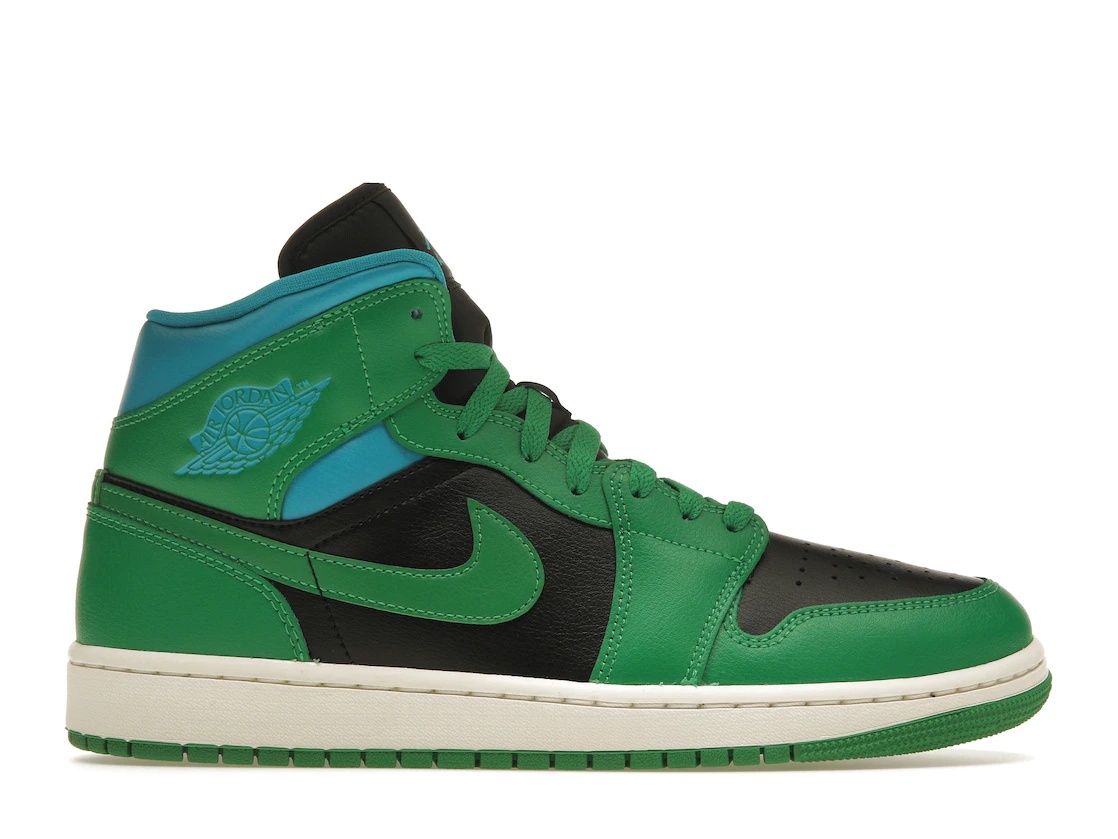 Jordan 1 Mid Lucky Green Aquatone (Women's) - 1