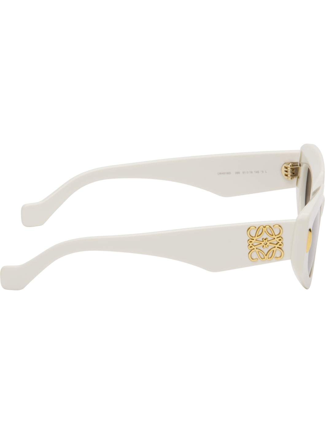 White Small Butterfly Screen Sunglasses - 2