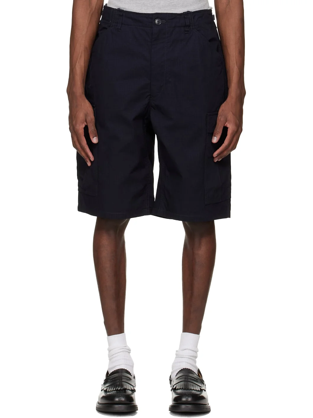 Navy Ripstop Cargo Shorts - 1