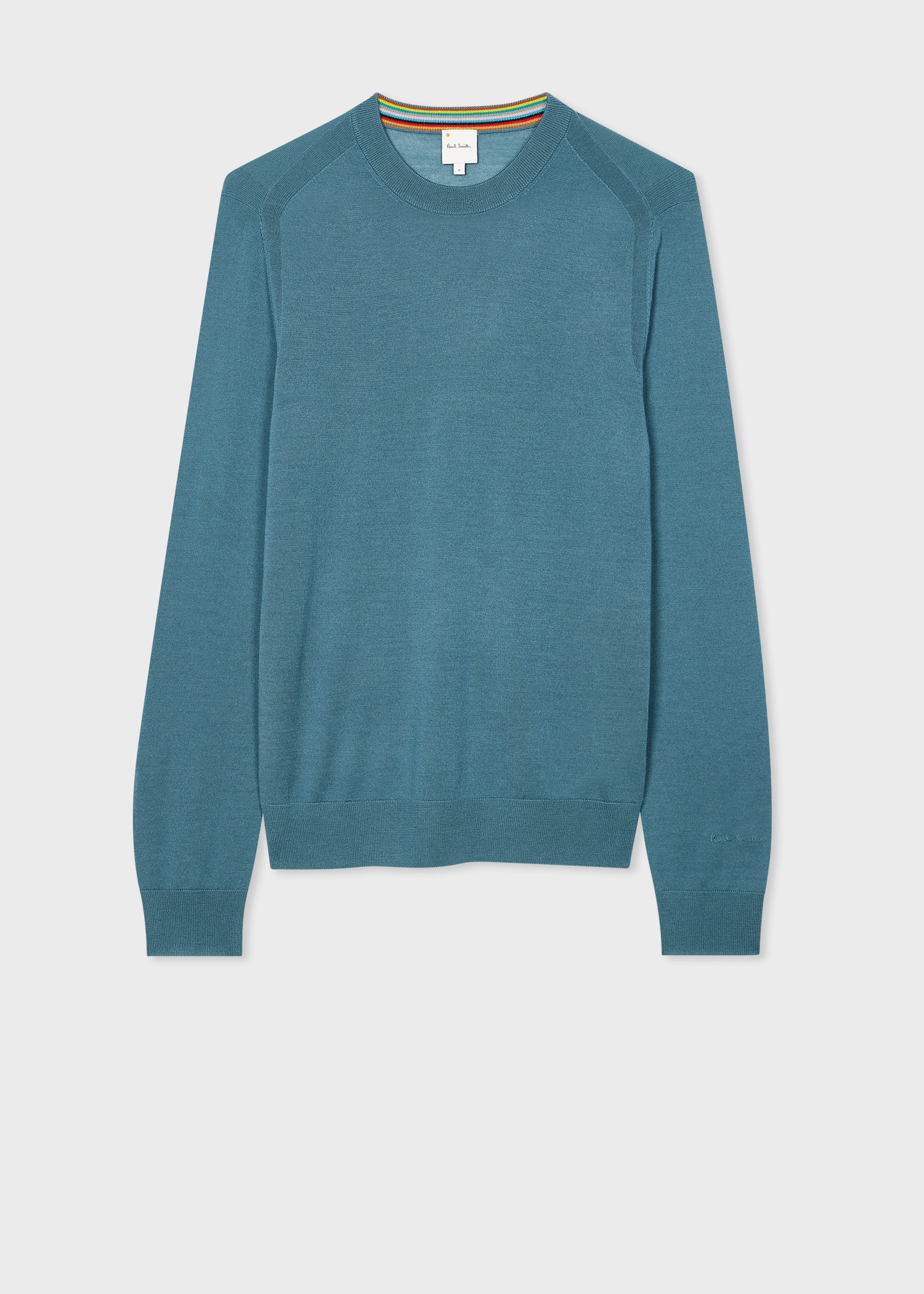 Teal Green Merino Wool Sweater - 1