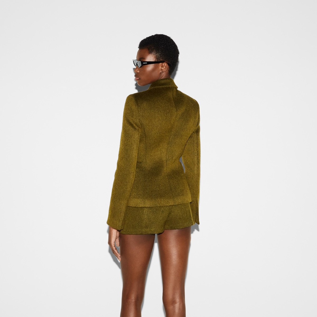 Light wool wool mohair jacket - 4