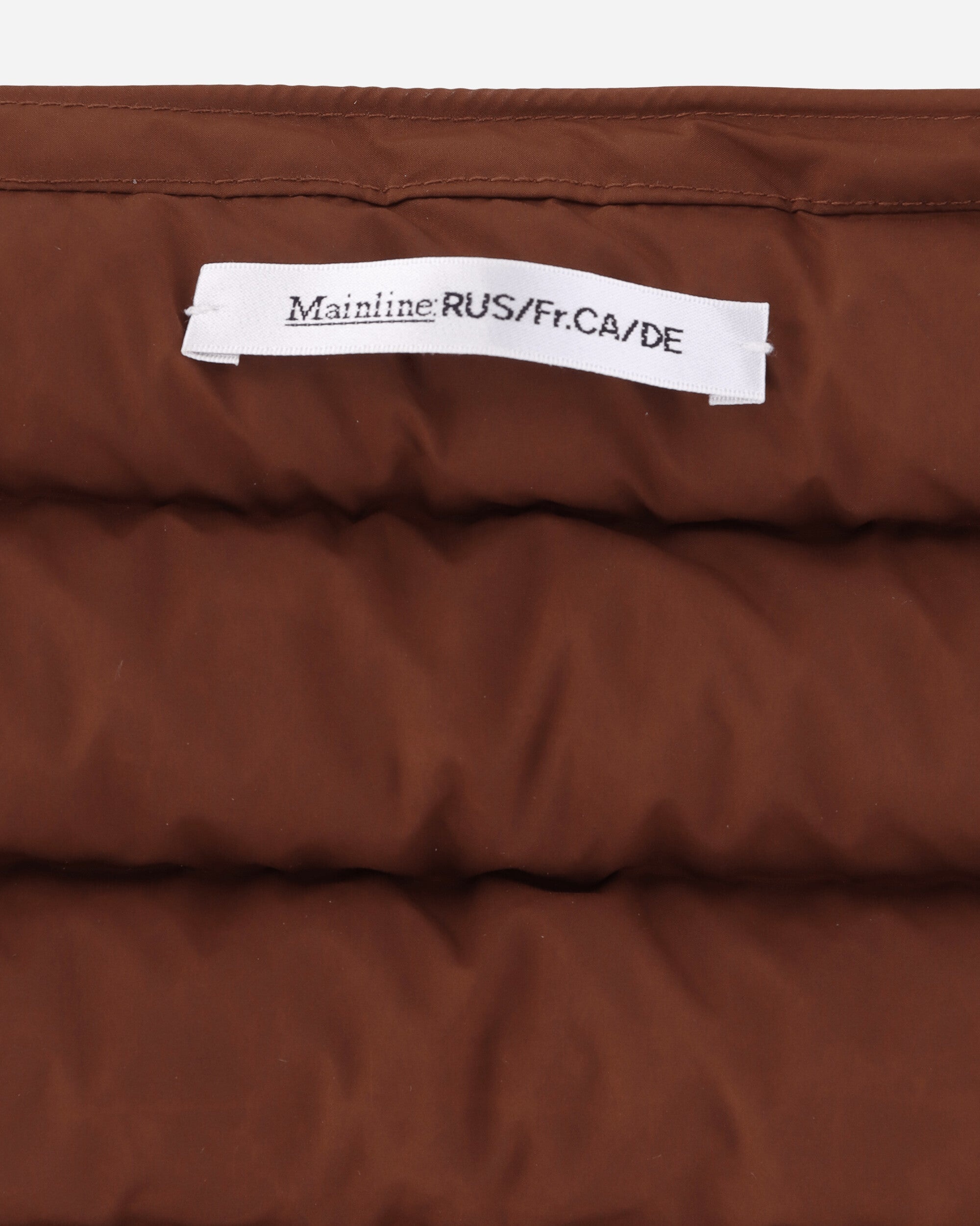 Padded Nylon Adjustable Scarf Brown - 4
