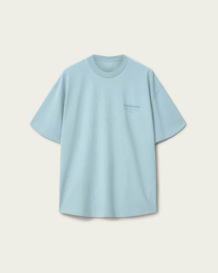 XANDER FLOCKED LOGO OVERSIZED T-SHIRT - 1