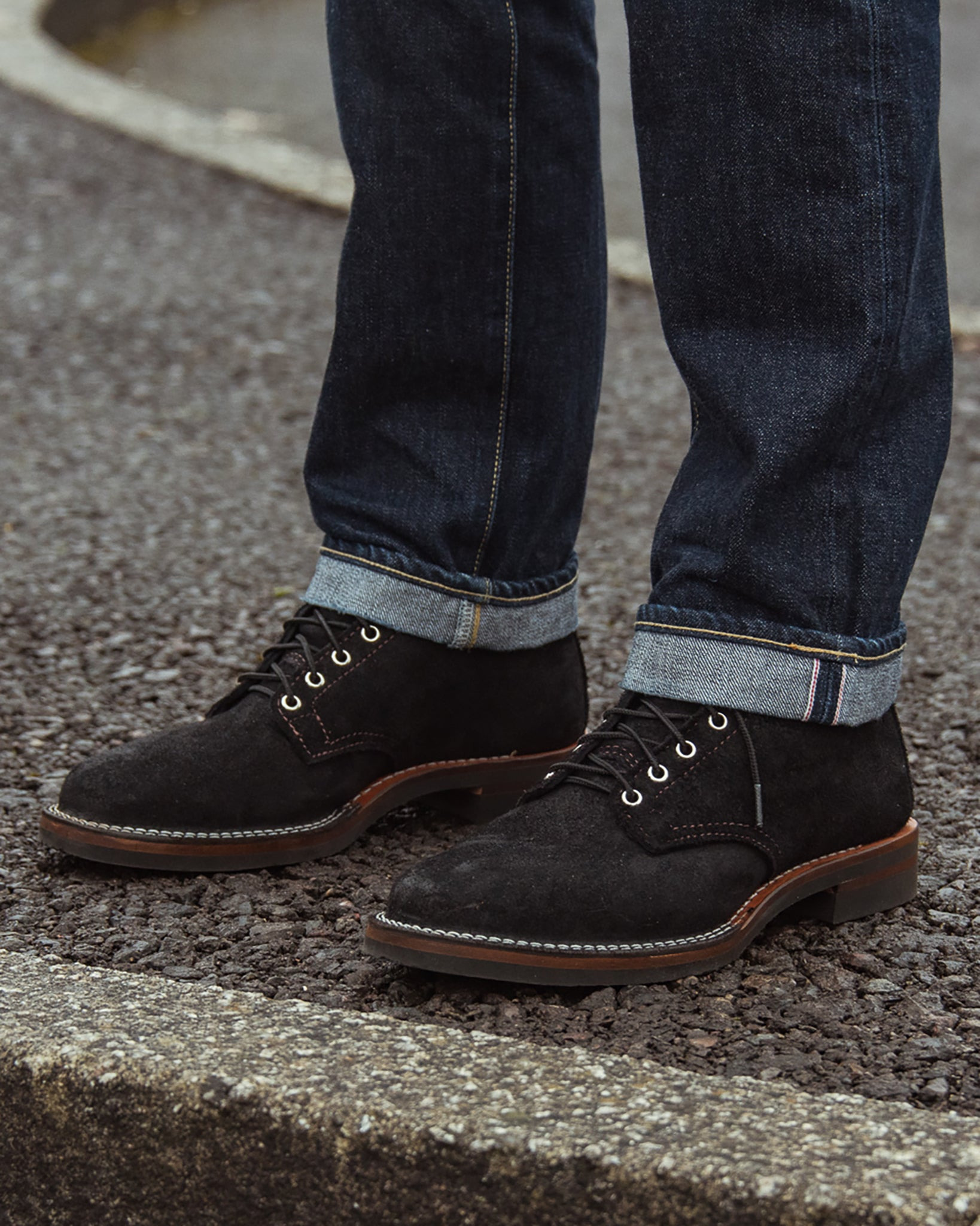 IHWE-FP-BLK Iron Heart Int'l x Wesco® - 7" Rough-Out Boot - Black. The "Foot Patrol" - 3