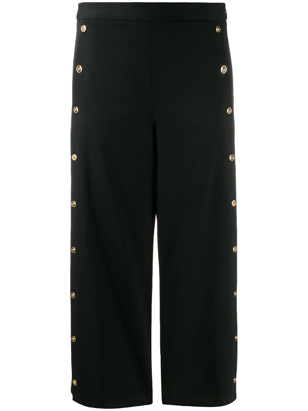 Medusa button cropped trousers - 1