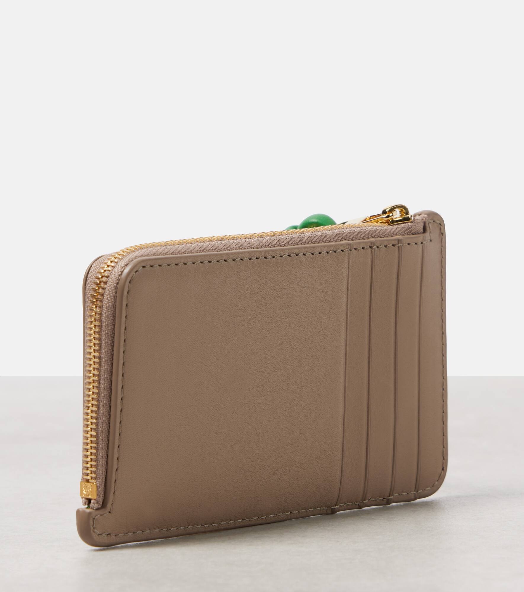 Knot leather card case - 3