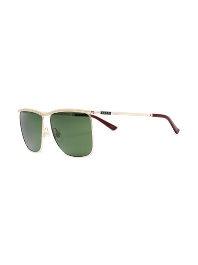 GUCCI metal frame square sunglasses outlook