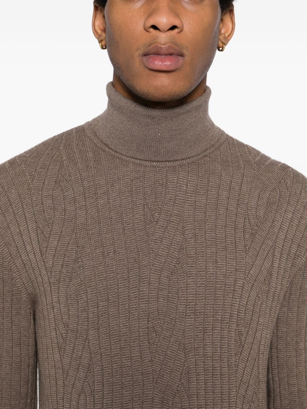 CABLE-KNIT SWEATSHIRT - 5