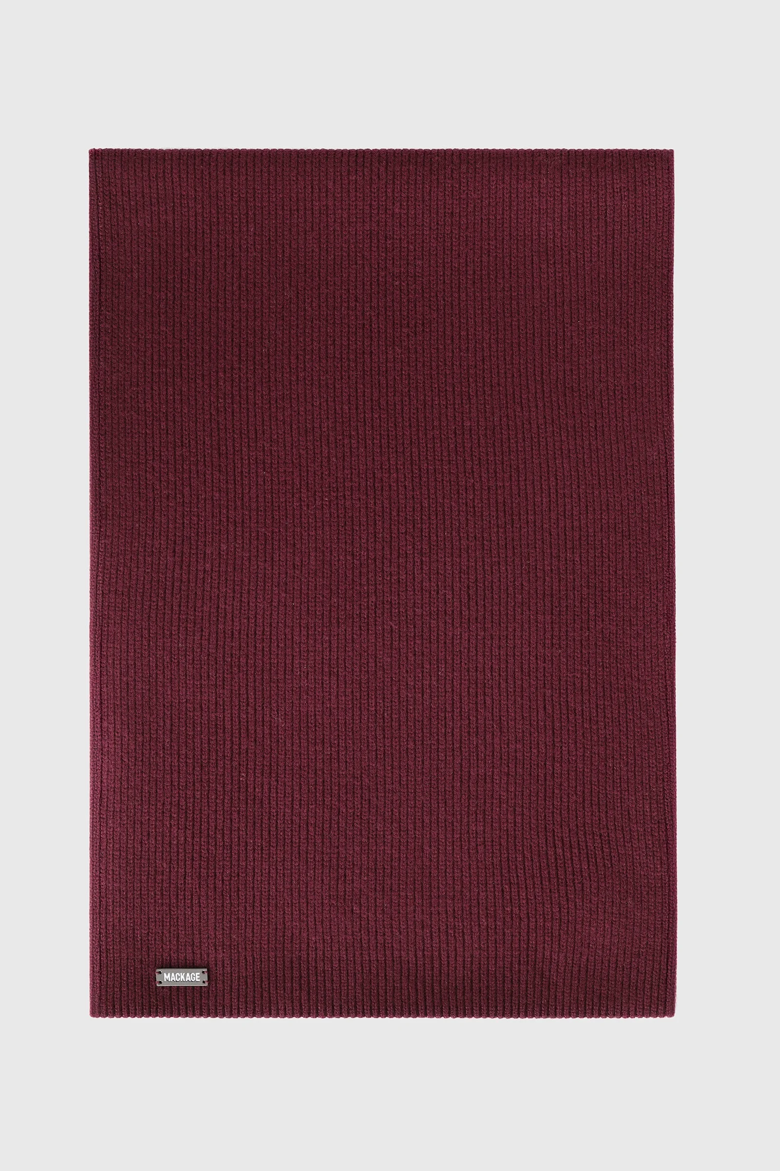 BENSON Rib-Knit Wool Blend Scarf - 1