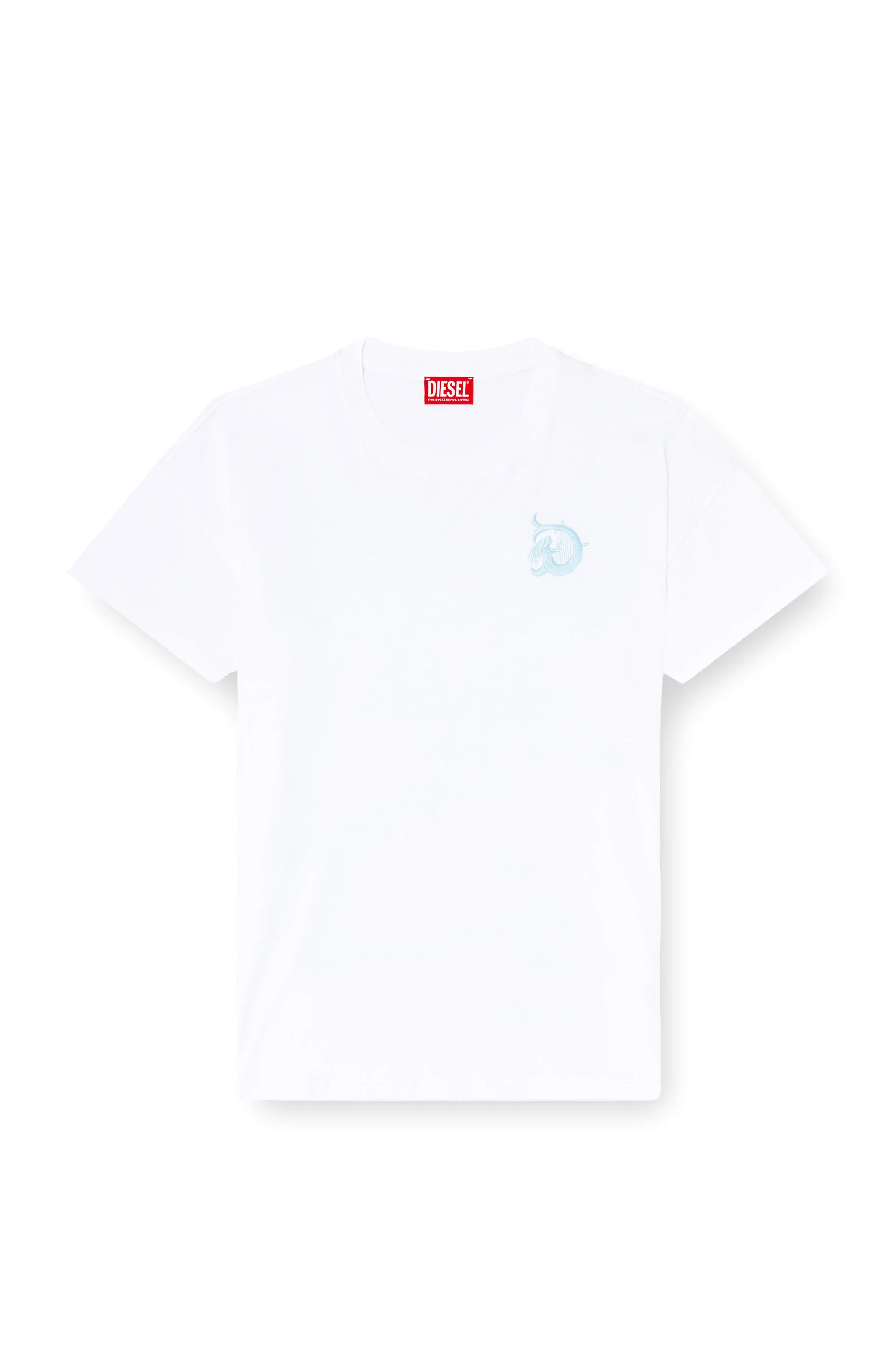 JERSEY T-SHIRT WITH FLOCKED PRINT - 1