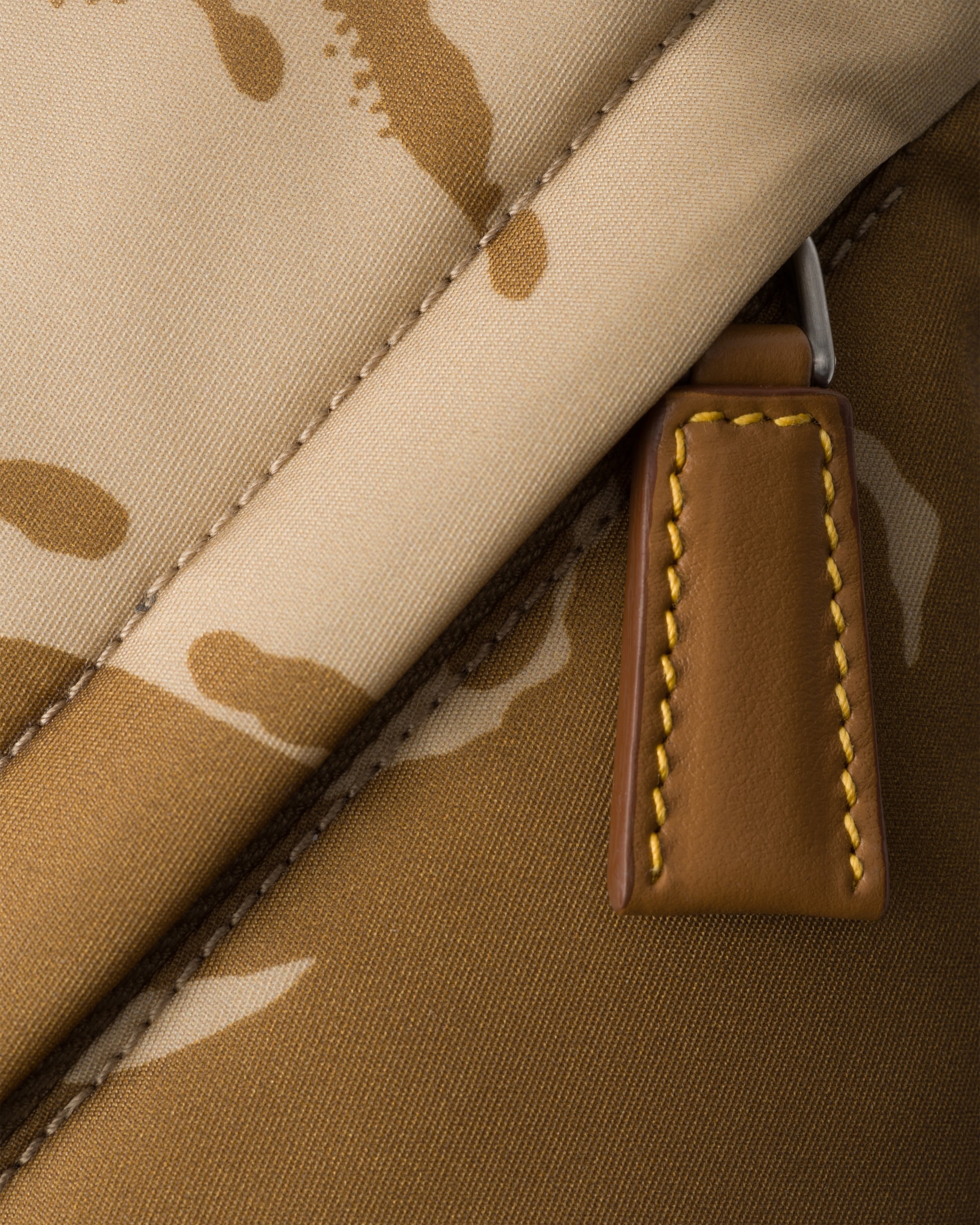Printed Re-Nylon and leather backpack - 5