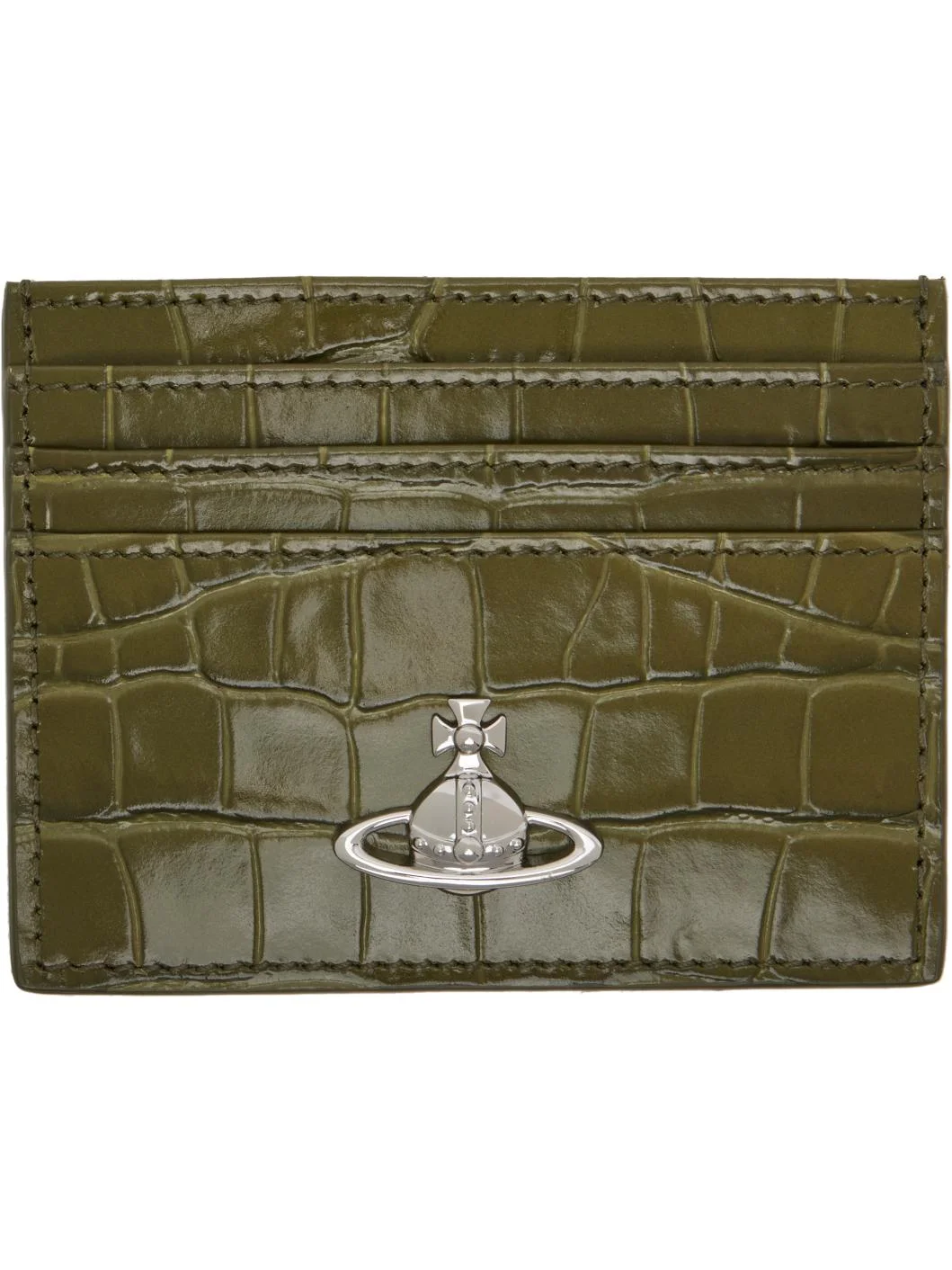 Khaki Flat Card Holder - 1