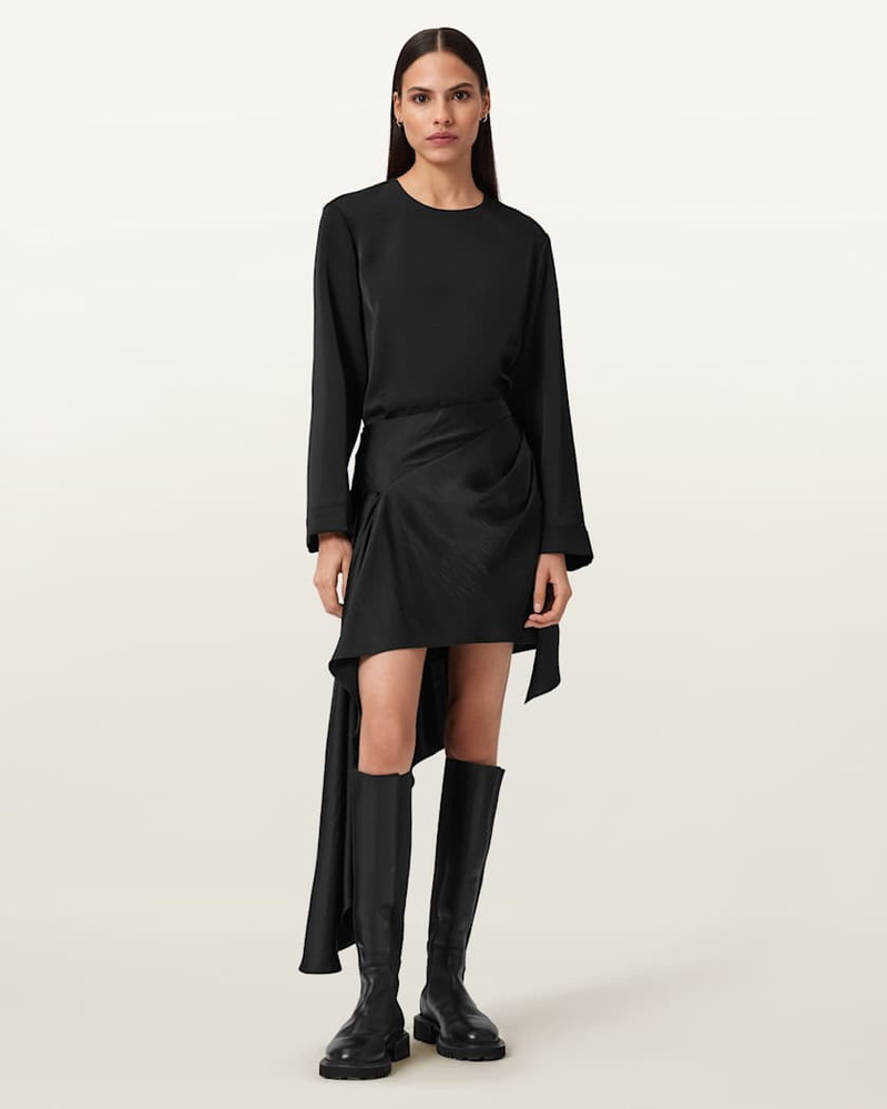 SAMI PLEATED DRAPED SKIRT 6