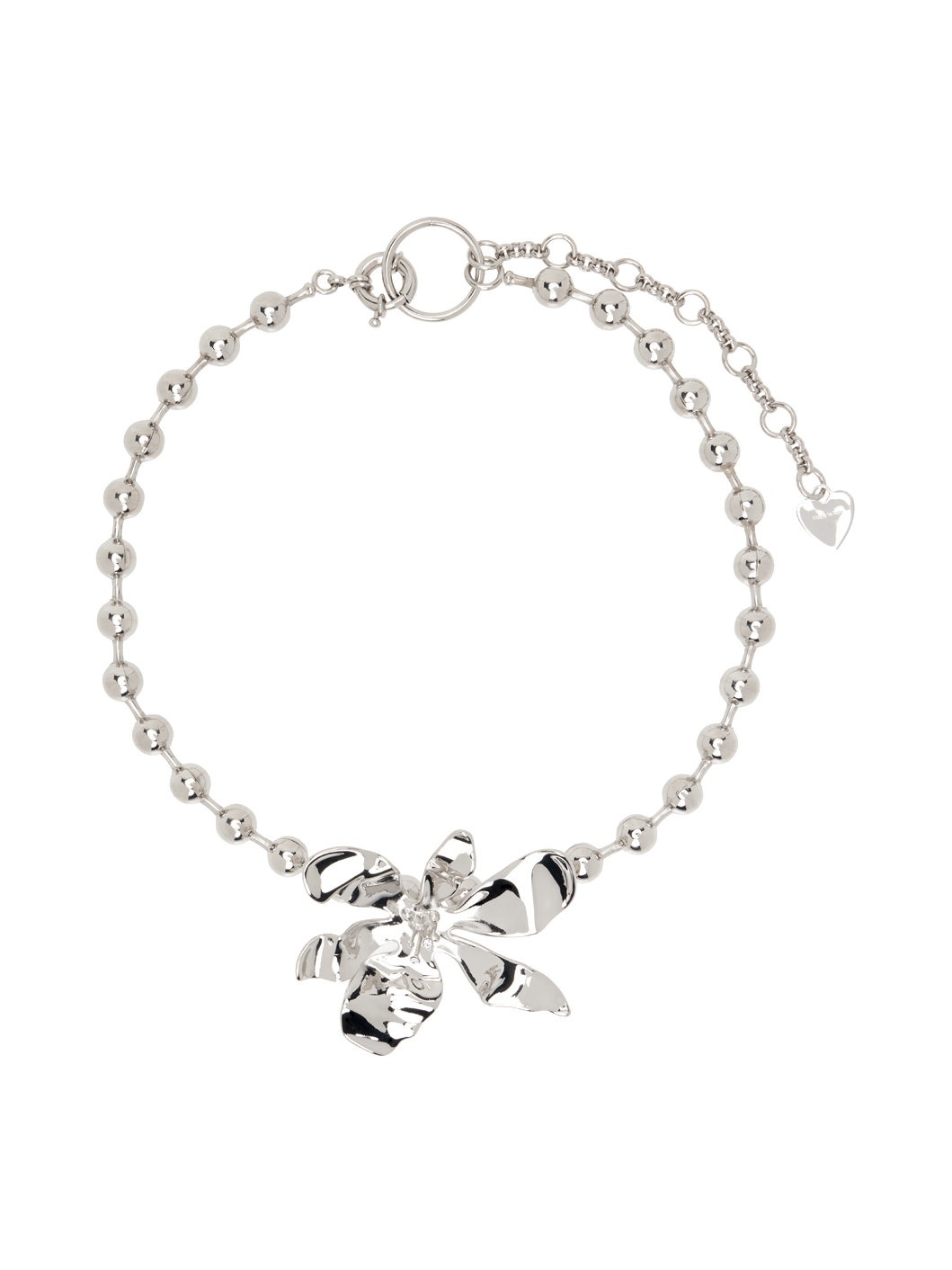Silver Flower Necklace - 1