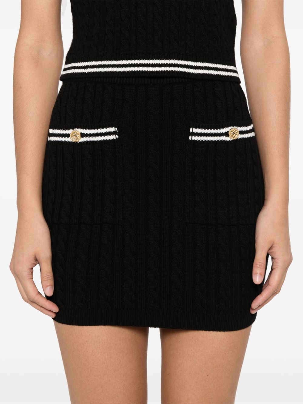 cable-knit mini skirt - 5