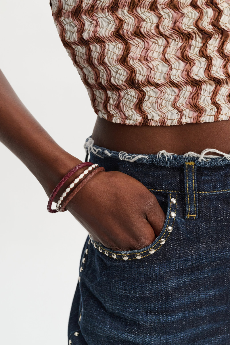 WOVEN ELEGANCE Cord bracelet Set of 3 4