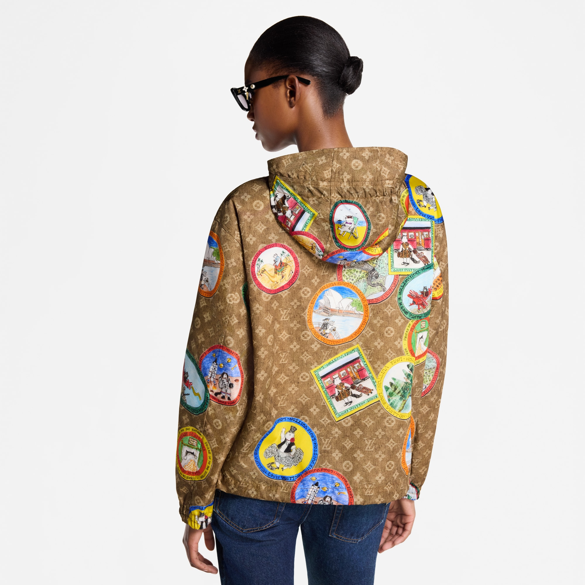 Monogram Cat Stamp Parka - 7