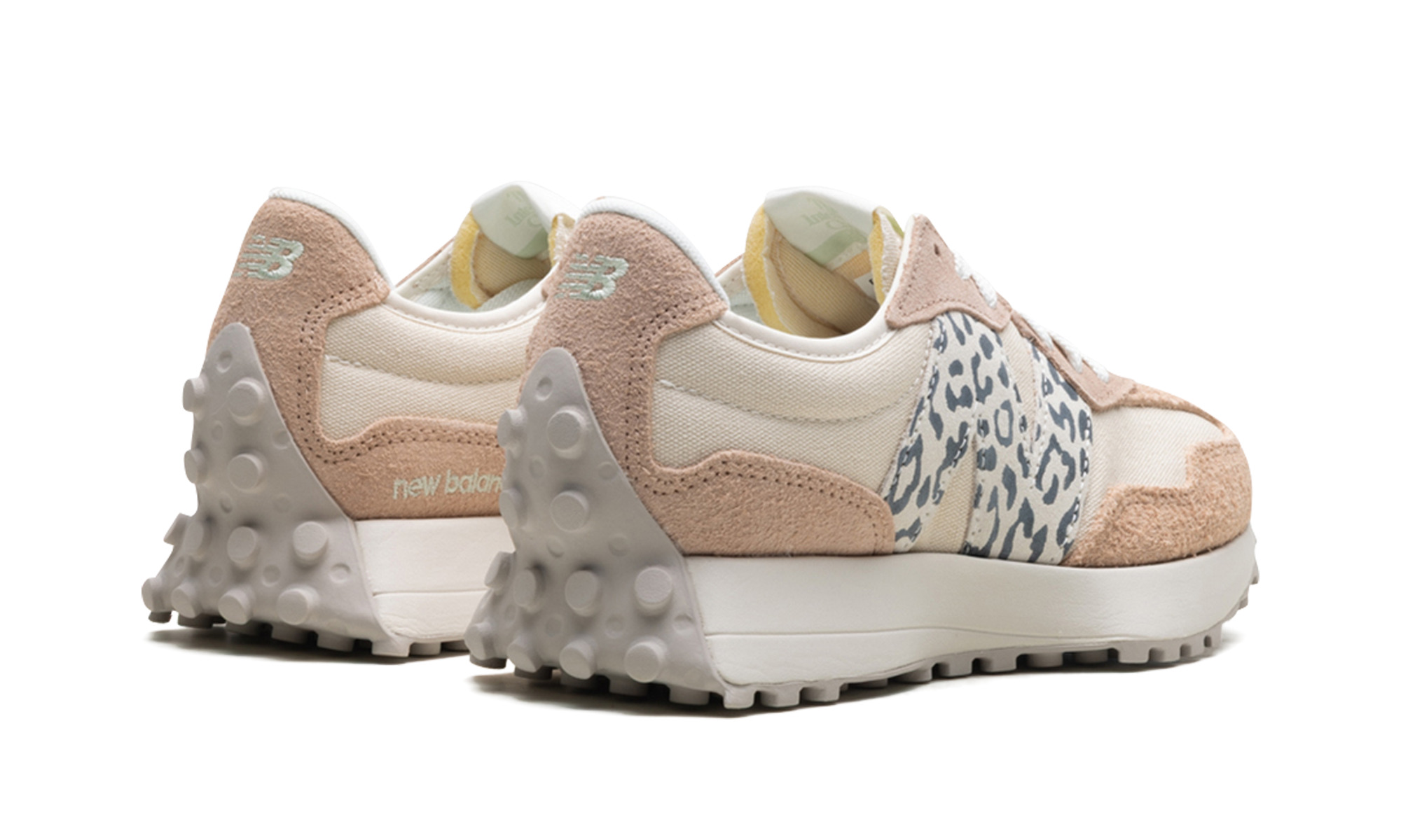327 WMNS "Flat Taupe Linen Leopard" - 3