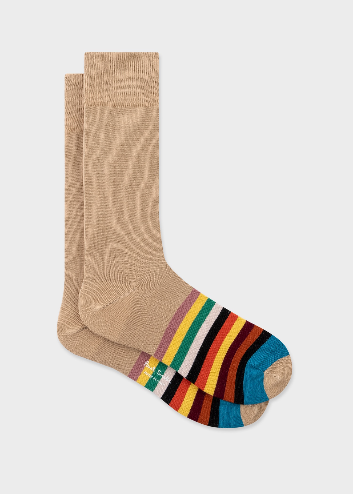 Camel 'Signature Stripe' Socks - 1