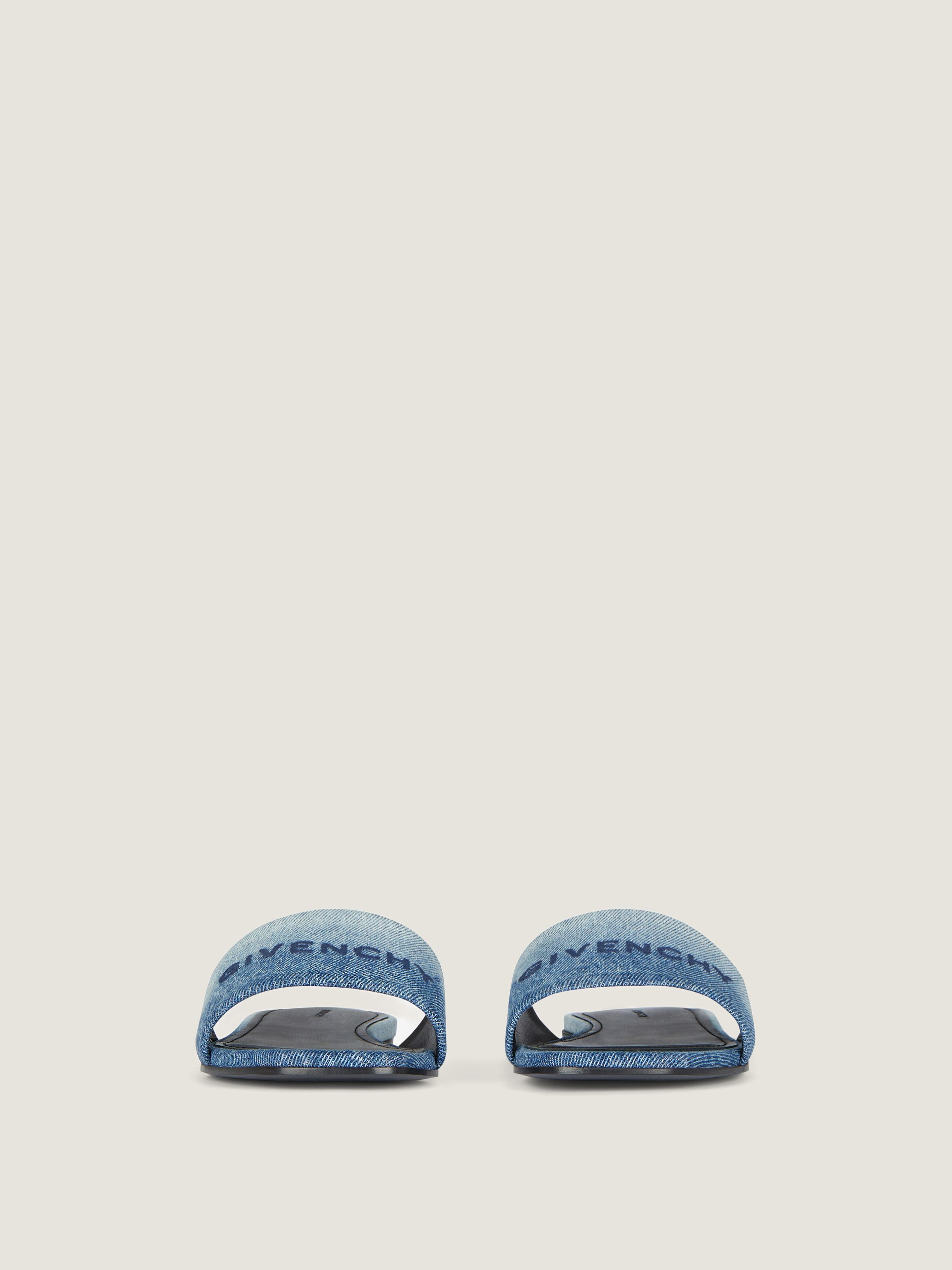 4G FLAT MULES IN GRADIENT DENIM - 3
