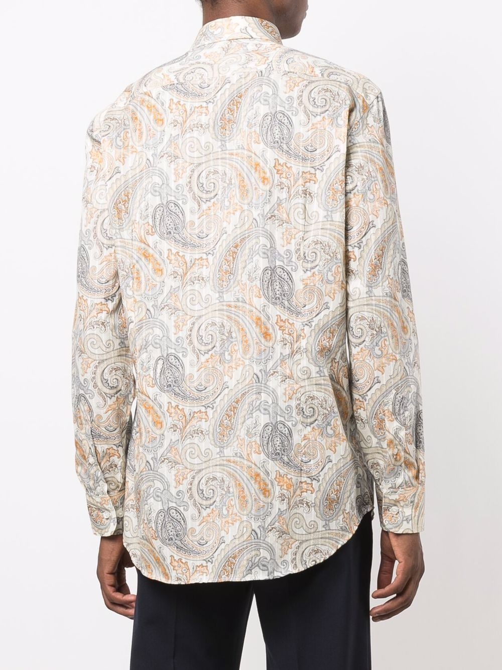 paisley-print cotton shirt - 4