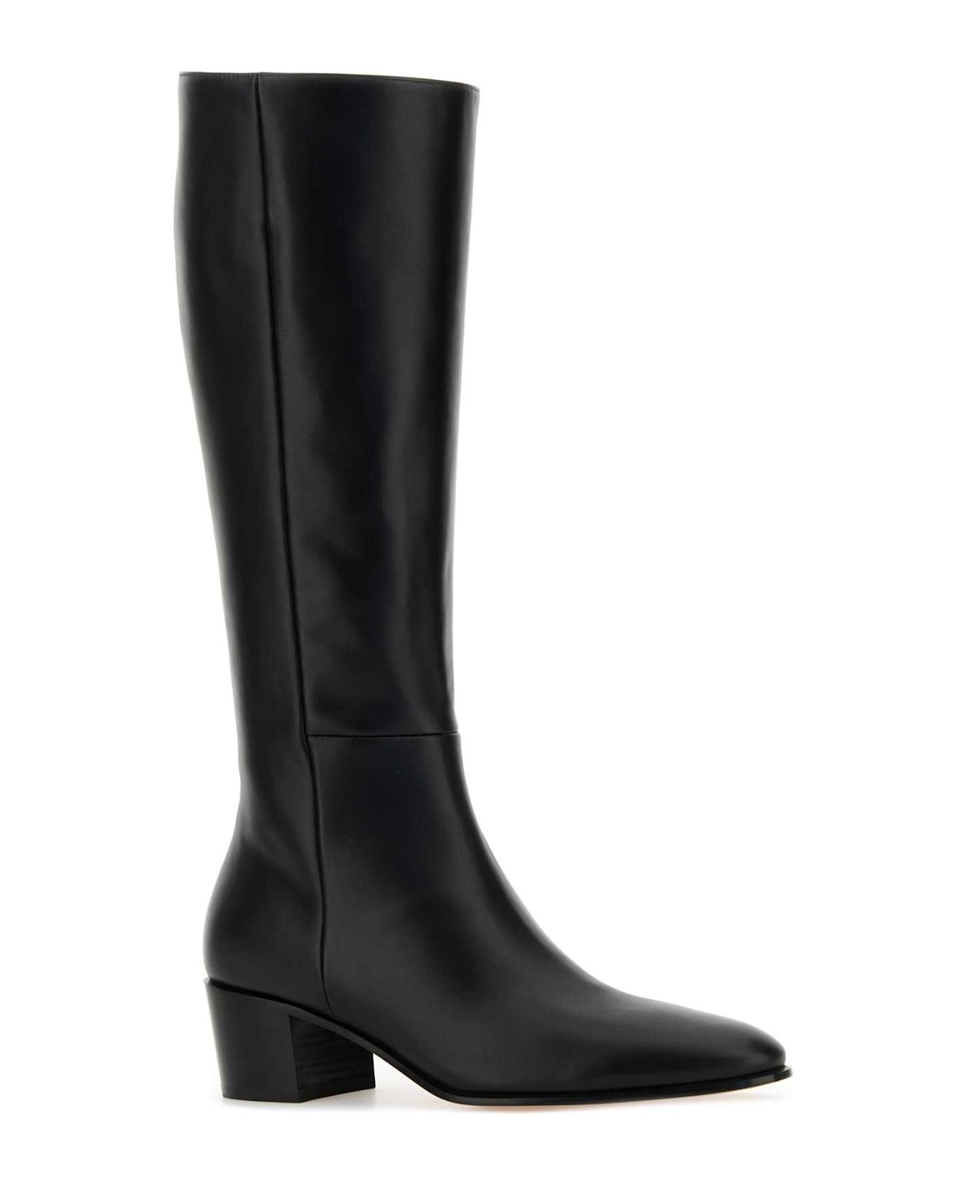 Black Leather Boots - 2