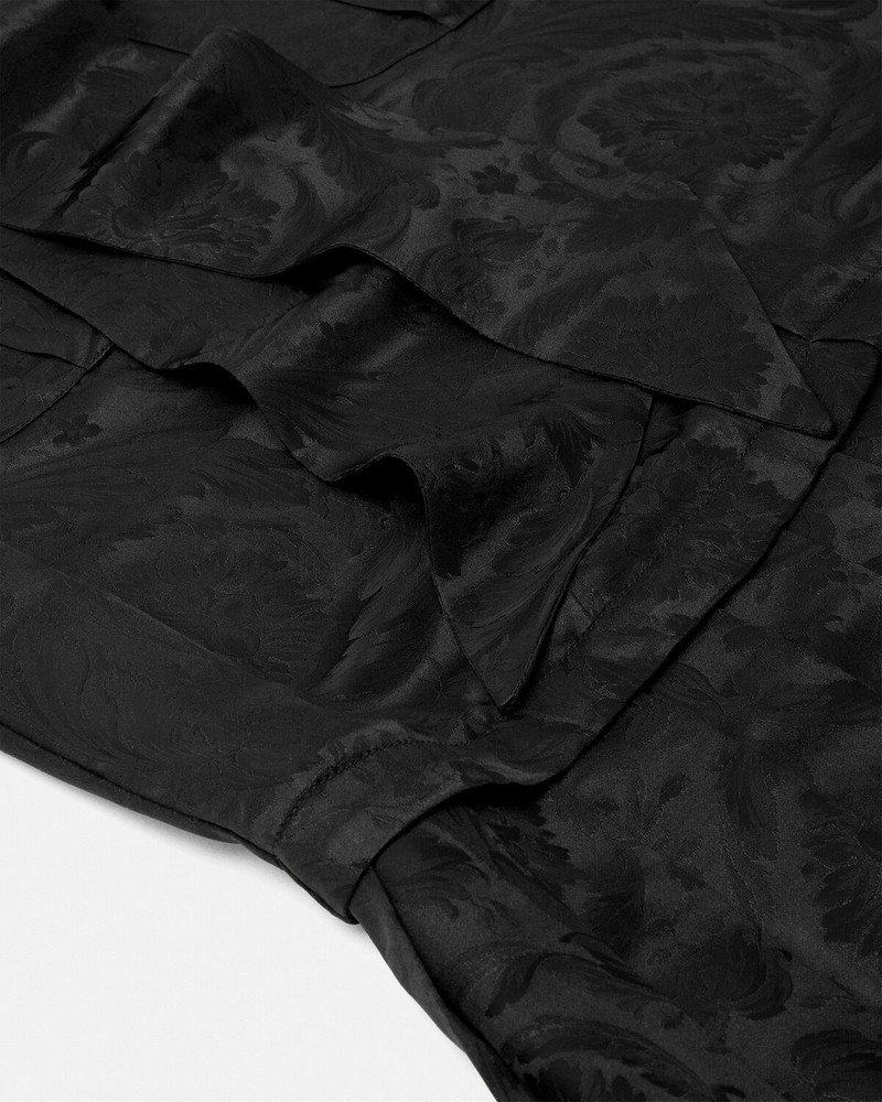 Barocco Lavallière Pleated Mini Dress 5