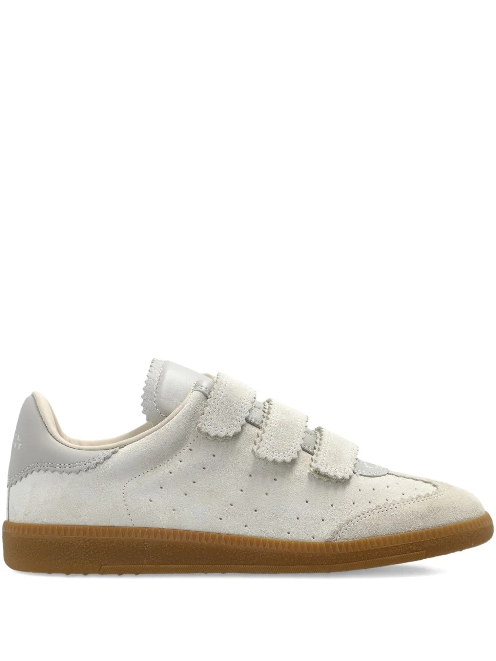 scallop-trim strap sneakers - 1