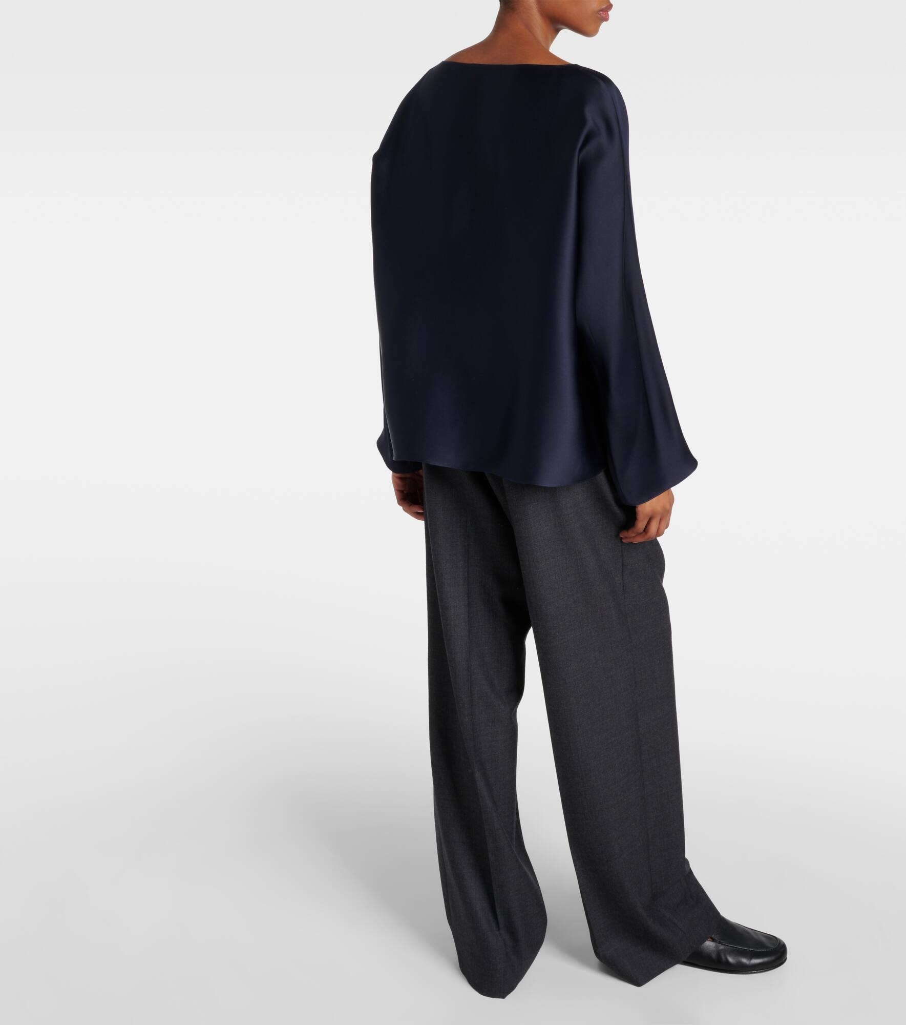 Dylia silk satin blouse - 3