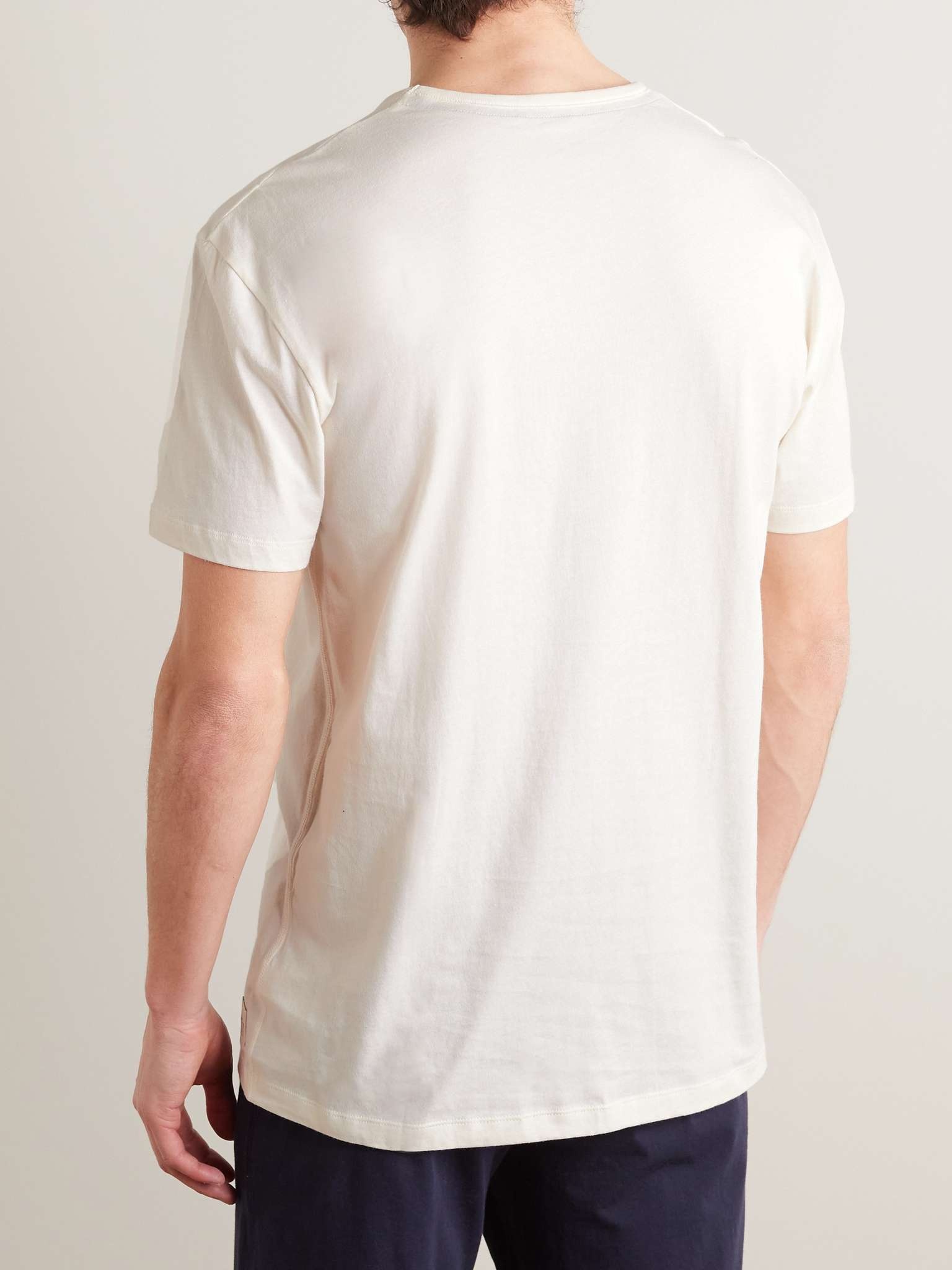 Logo-Appliquéd Cotton-Jersey Pyjama T-Shirt - 3