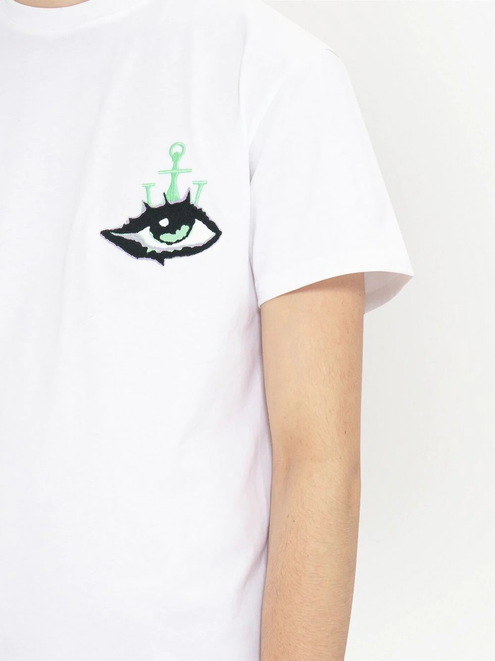 eye-embroidered logo T-shirt - 5