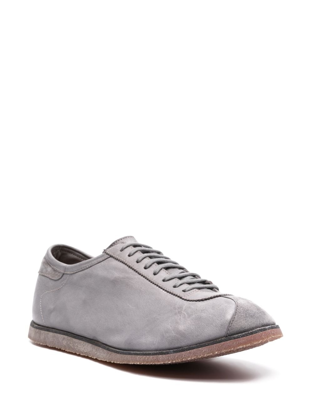 lace-up leather snekears - 2