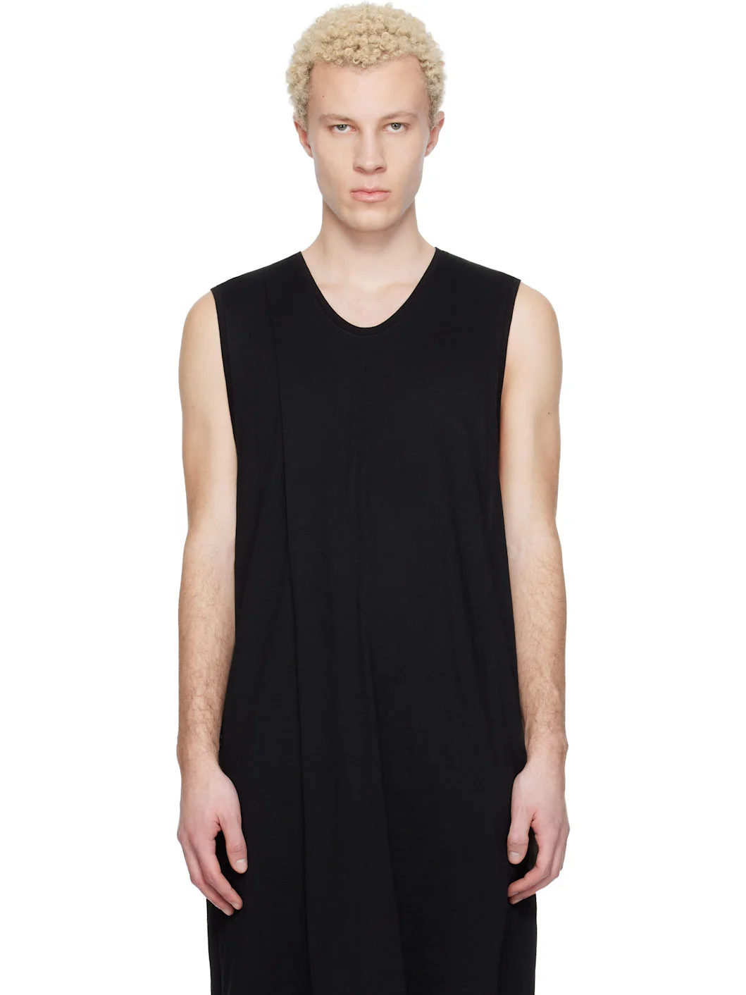 Black Tuck Flare Vest T-shirt - 1