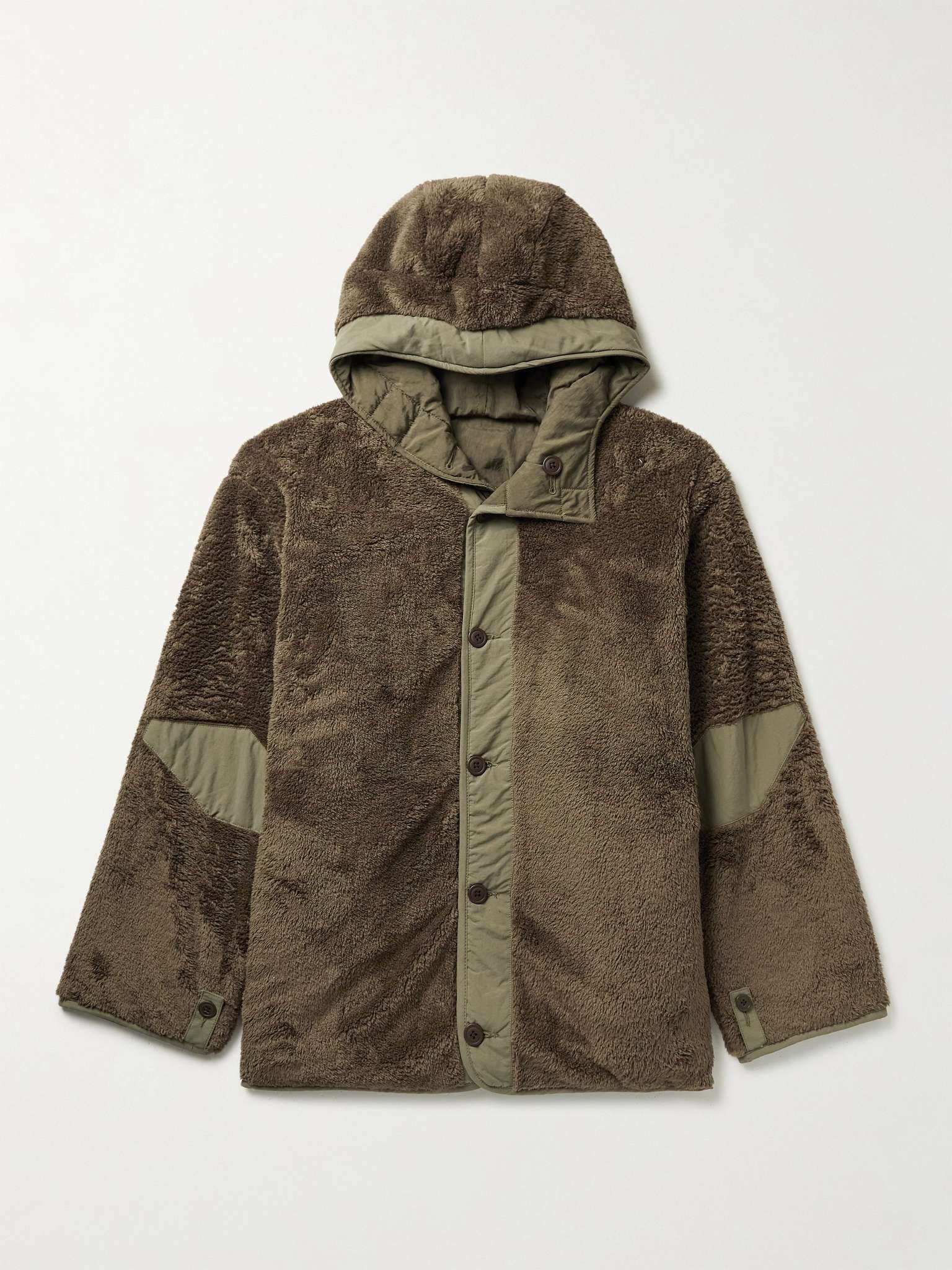 MIL Oversized Reversible Fleece and Nylon Hooded Parka - 1