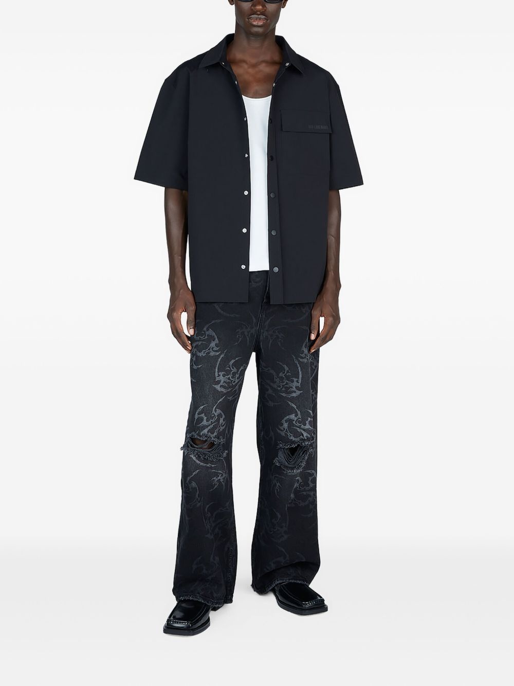 short-sleeves pocket shirt - 2