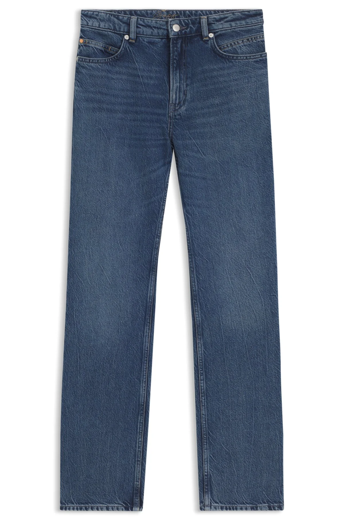REGULAR-FIT JEANS IN MID-BLUE DENIM - 1