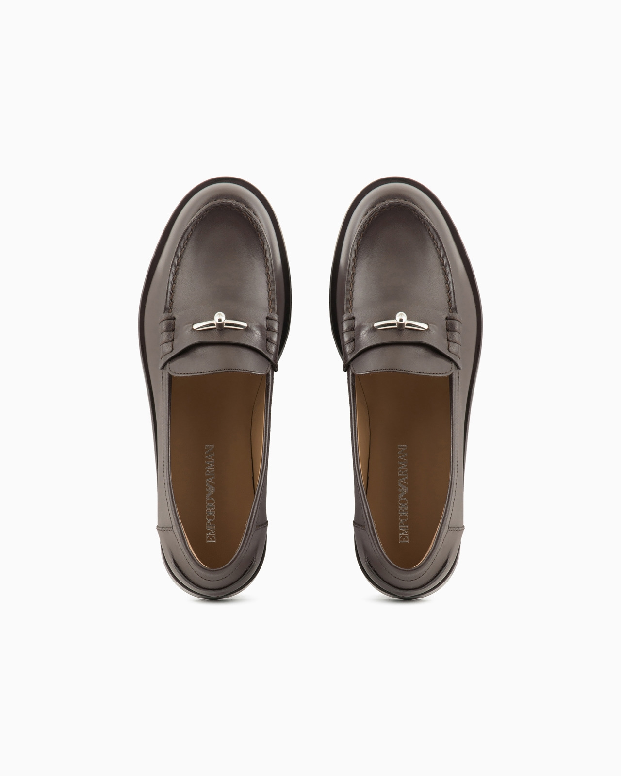 Leather loafers with Icon stirrup - 3