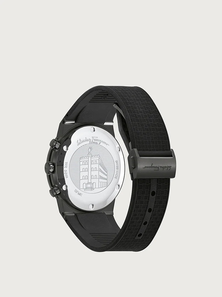 FERRAGAMO SAPPHIRE CHRONO WATCH - 2