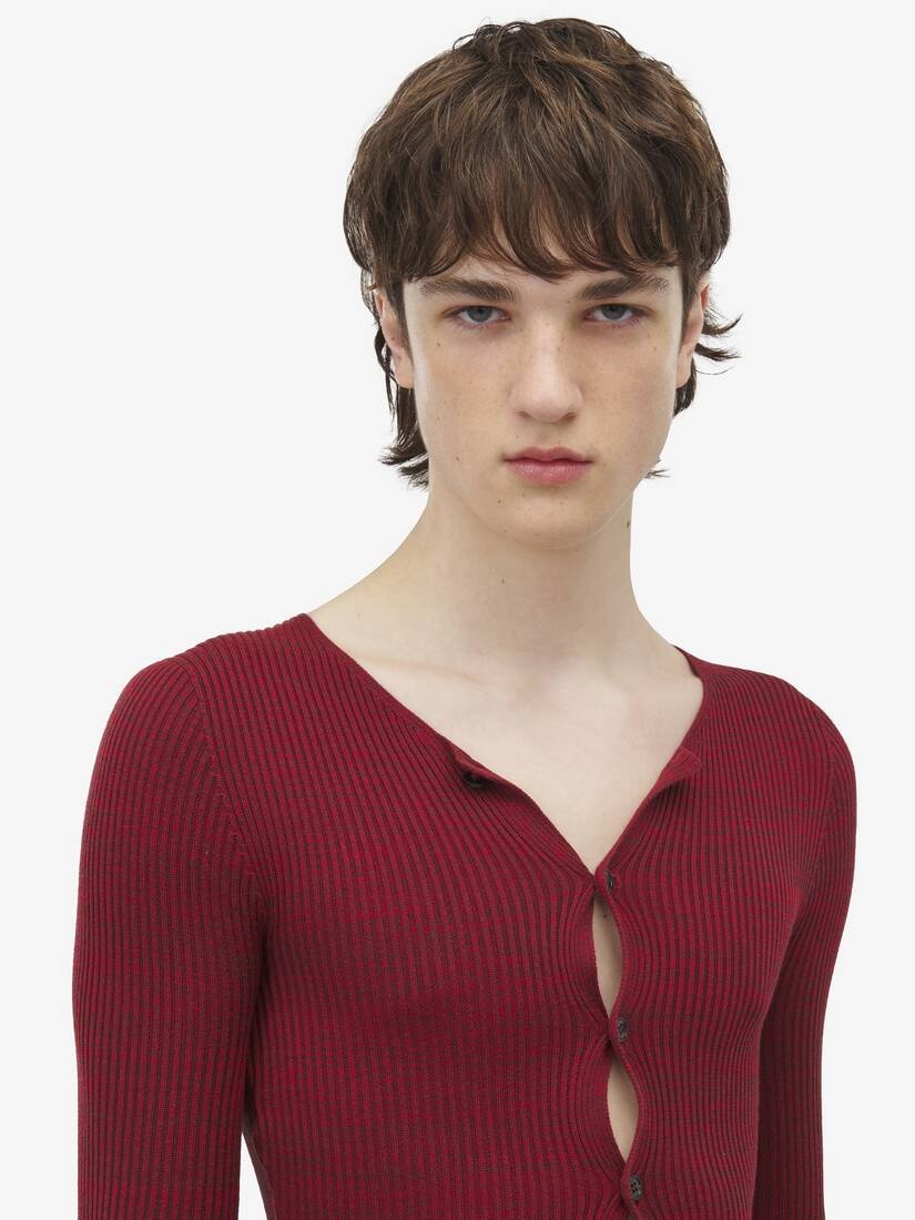 Rib Knit Cardigan - 5