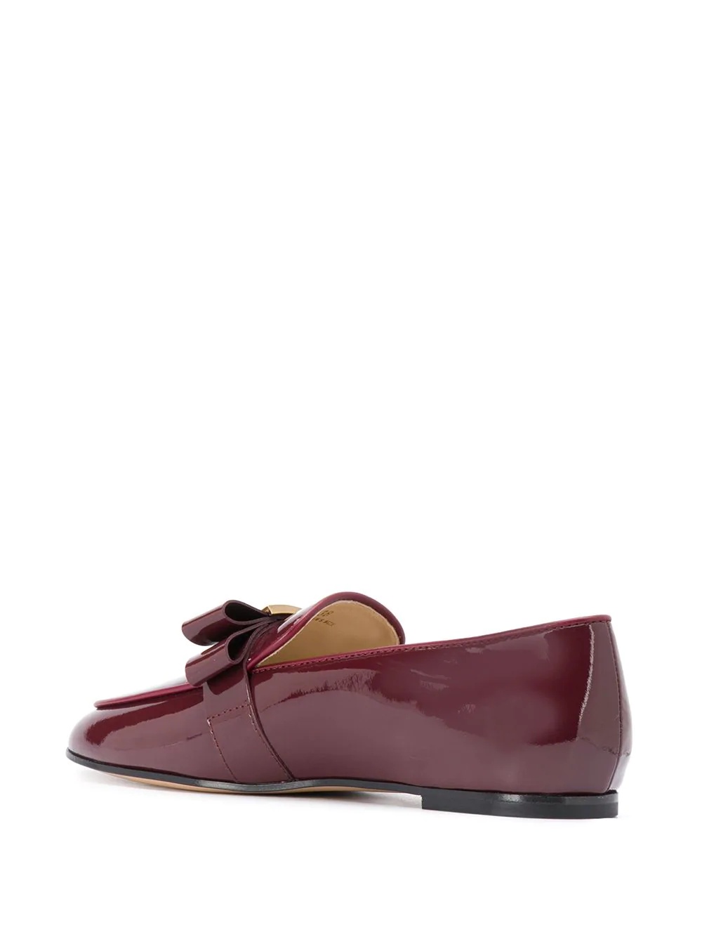 T-logo almond-toe loafers - 3