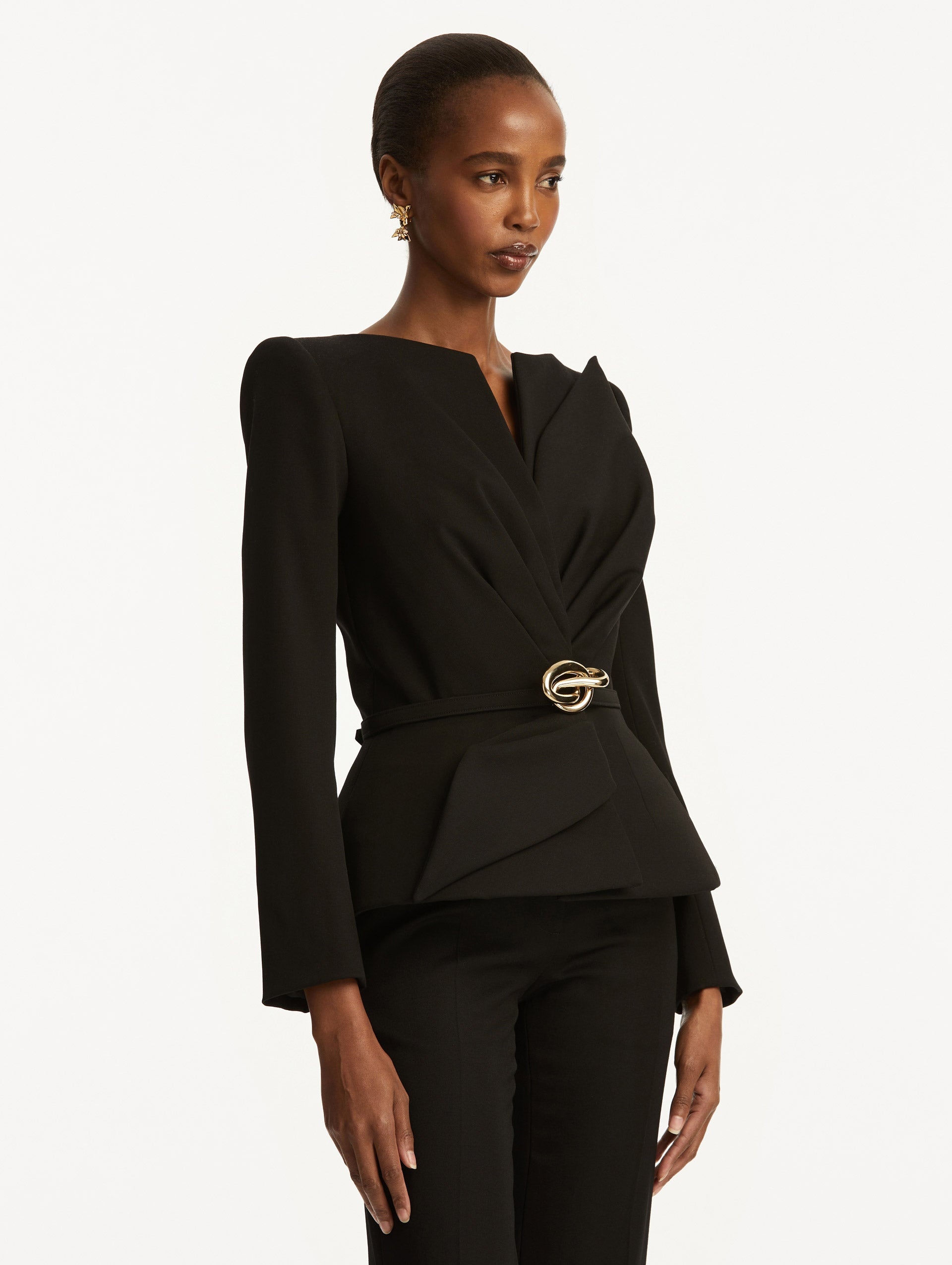 KNOTTED BELT JACKET - 5